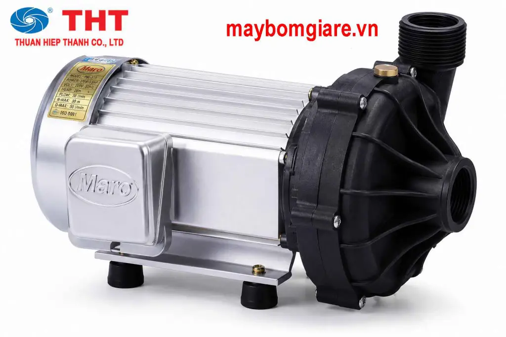 Máy bơm trục ngang đầu gang Tân Hoàn Cầu